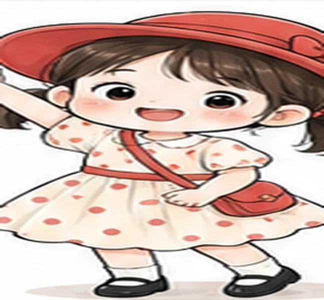 the girl with a red hat