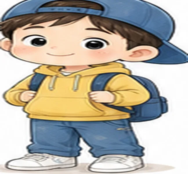 the boy with a cap