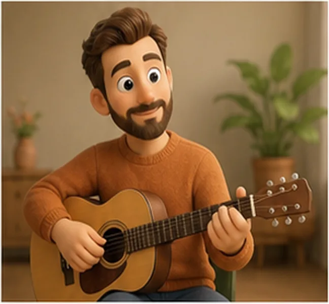 the teacher the man with a guitar