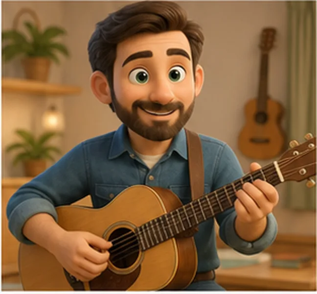 the teacher the man with a guitar