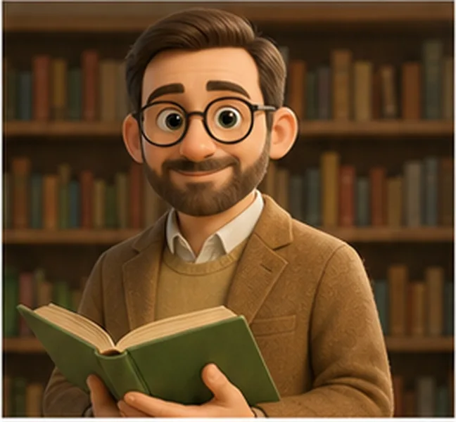the man with a book