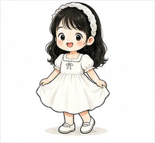 a white dress