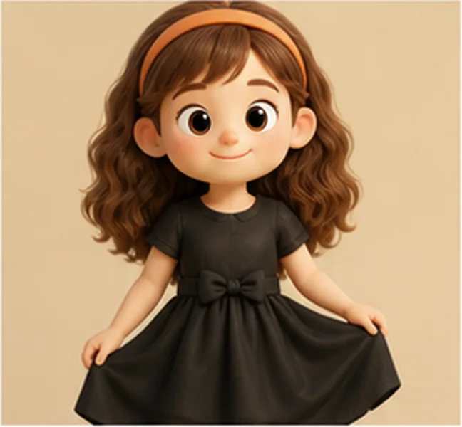 a black dress