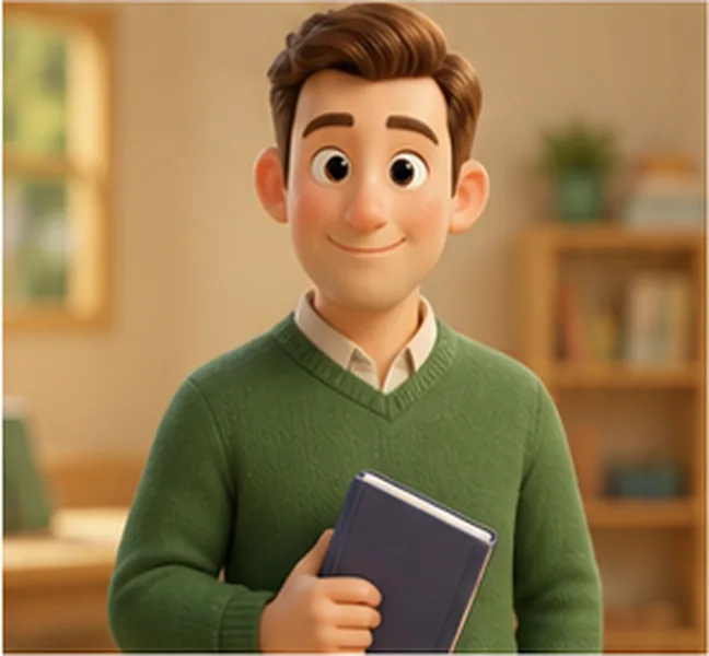 the man with a book