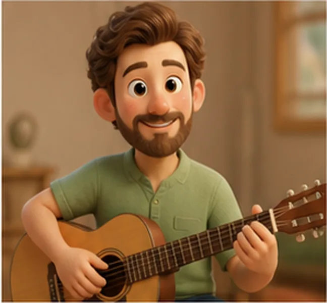 the teacher the man with a guitar