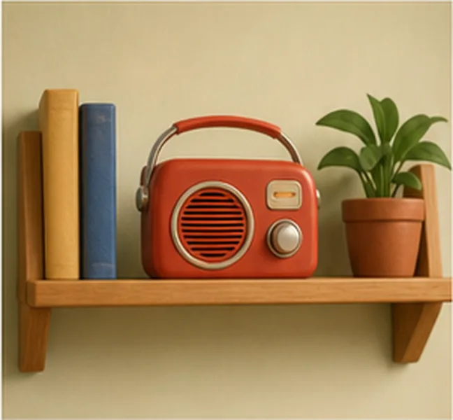 on the shelf