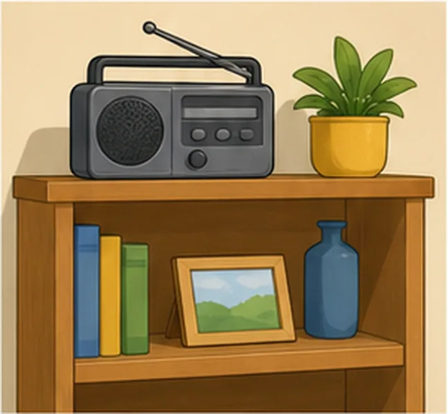 on the shelf