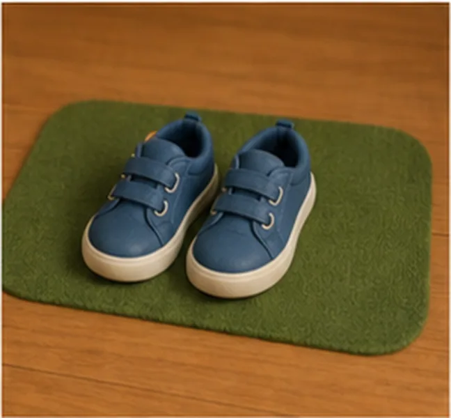 the shoes on the mat