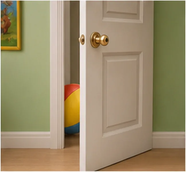 behind the door