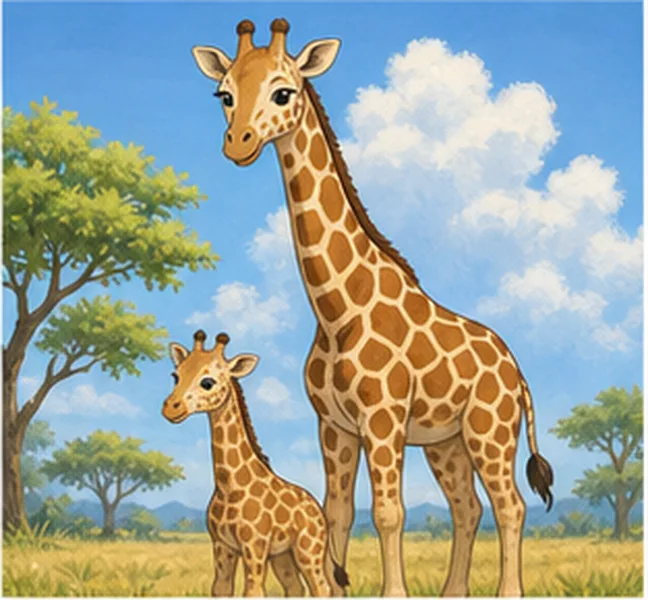 giraffes