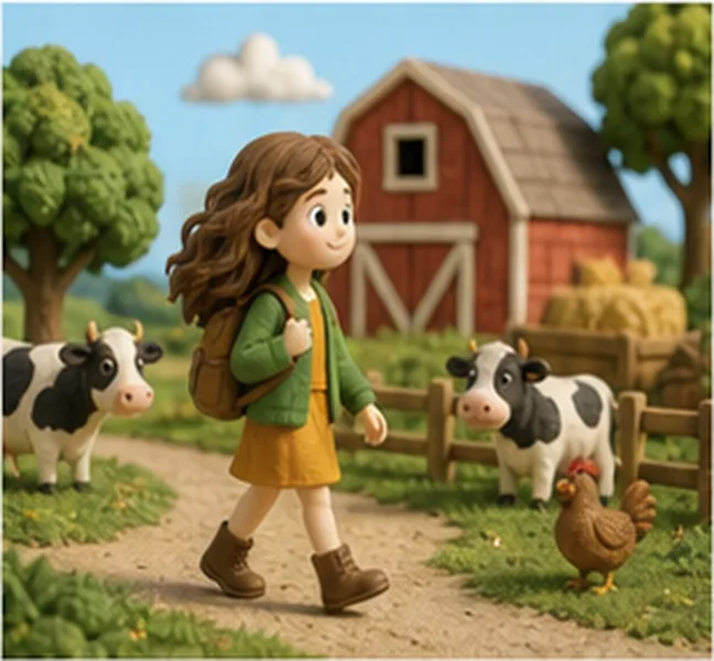 Jill going to the farm