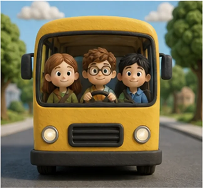 the children take bus number 20