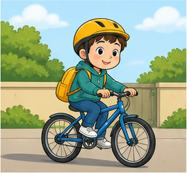 by bike