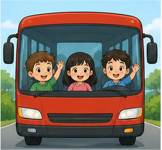 the children take bus number 31