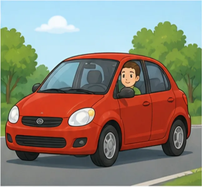 a red car