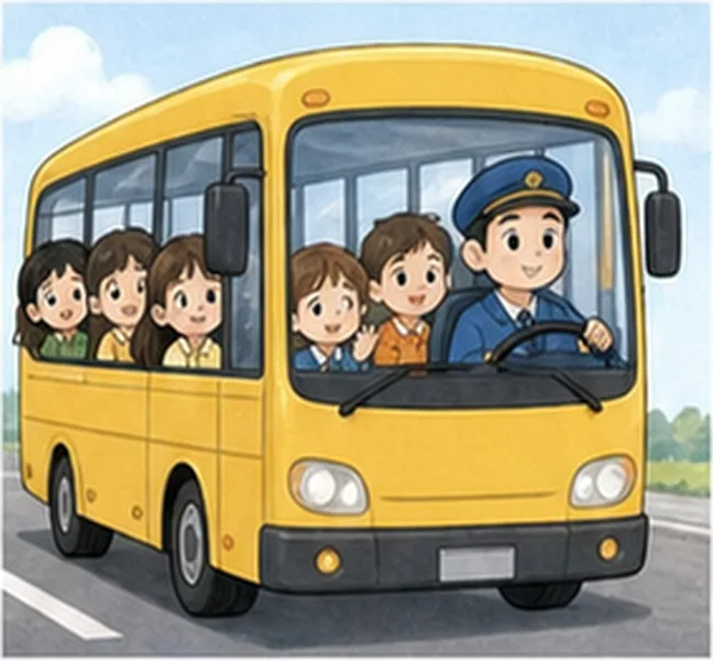 the children take bus number 22