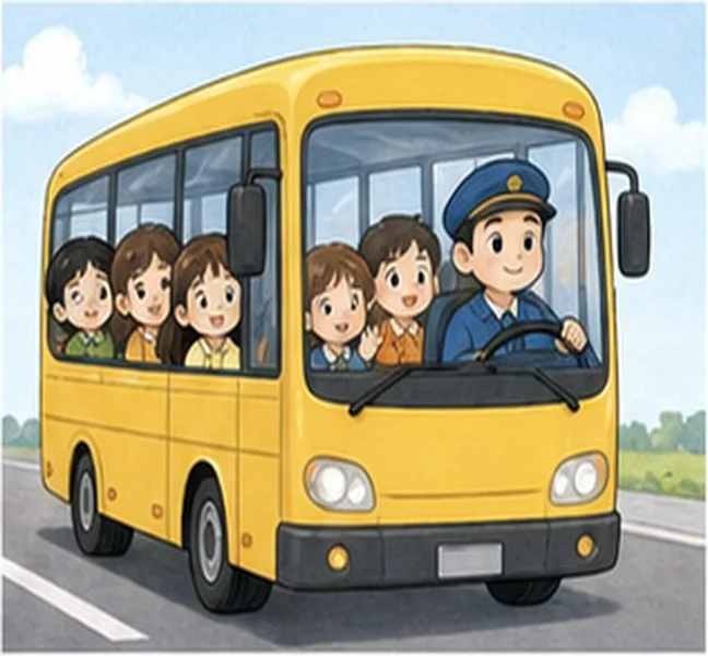 the children take bus number 32