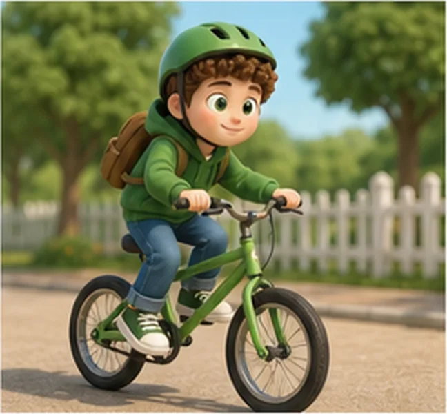 by bike