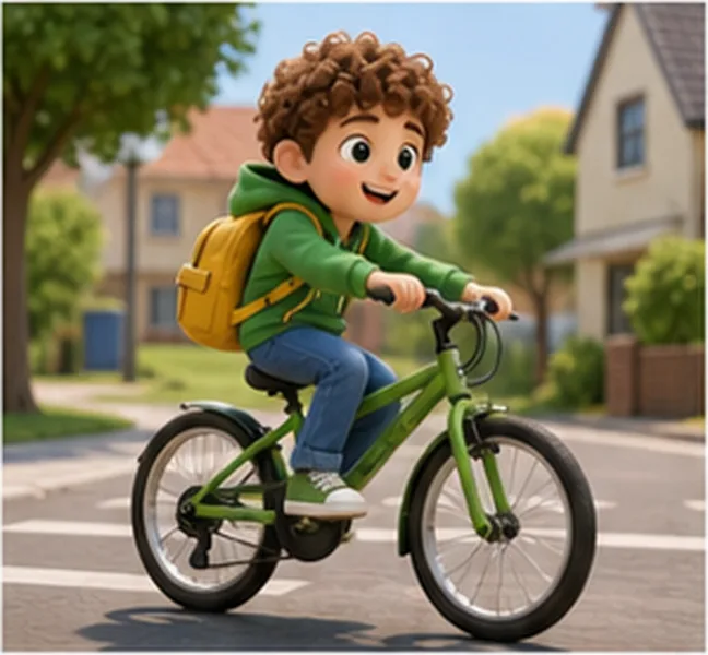 by bike