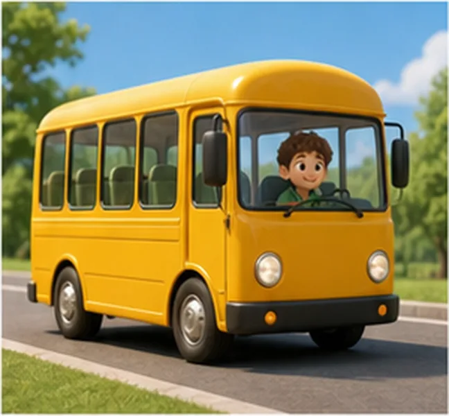by bus