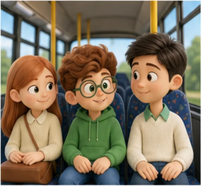 the children take bus number 24