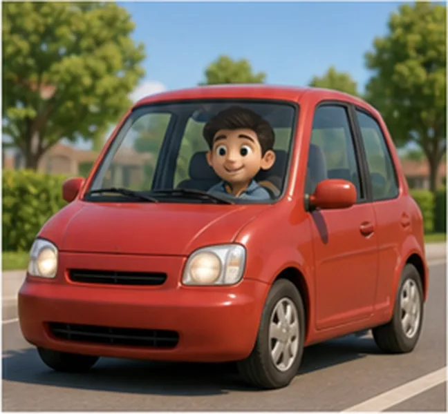 a red car