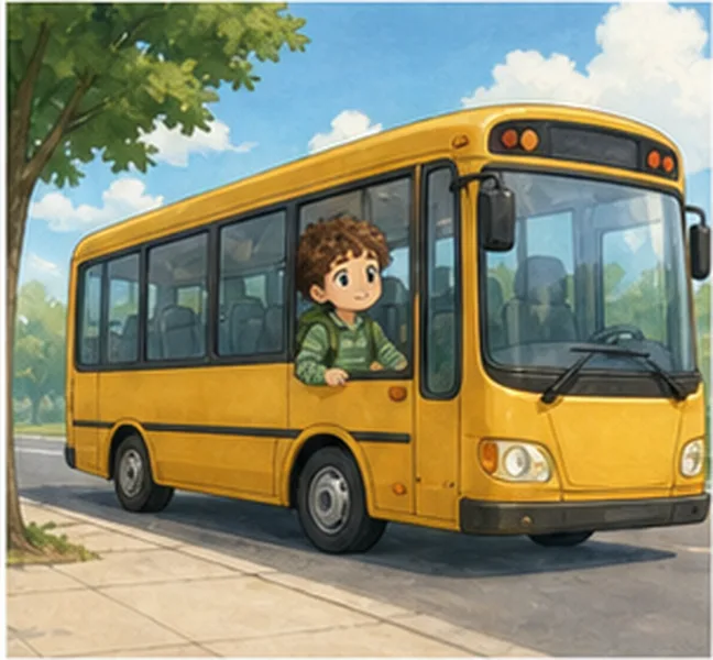 by bus