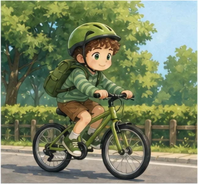 by bike