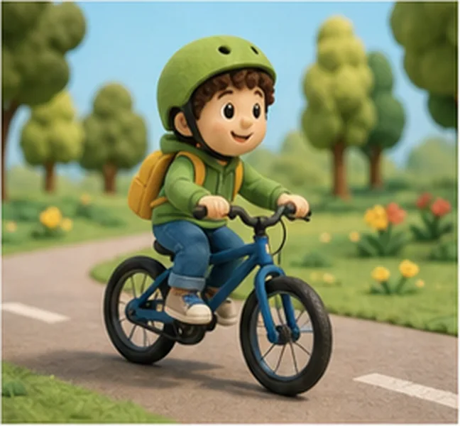 by bike