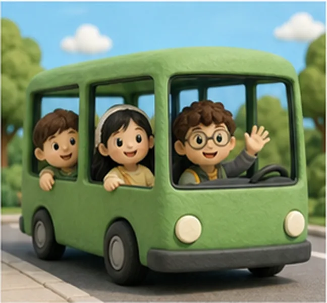 the children take bus number 26