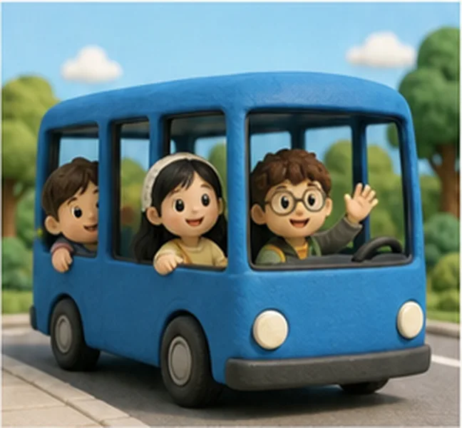 the children take bus number 36