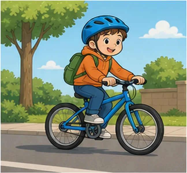 by bike