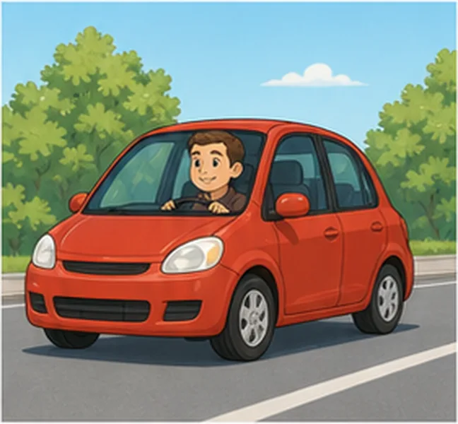 a red car