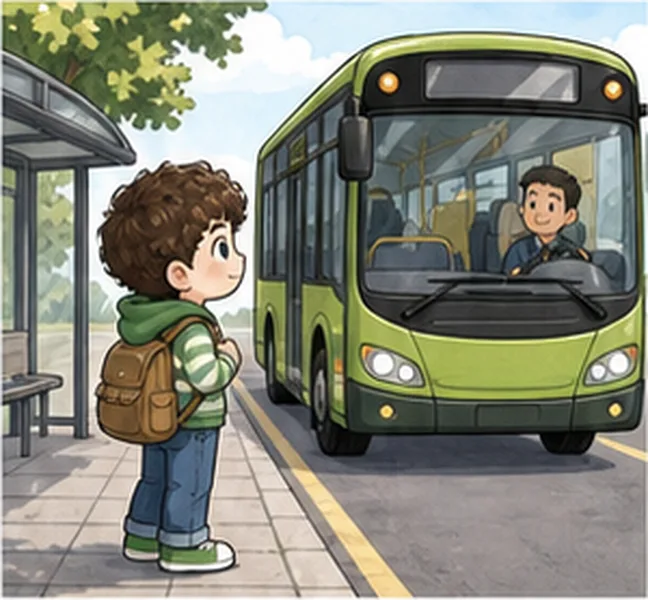by bus