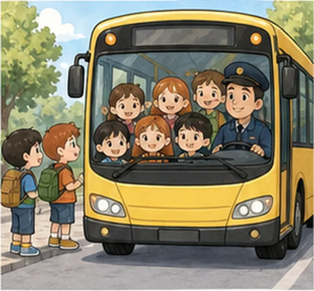 the children take bus number 28