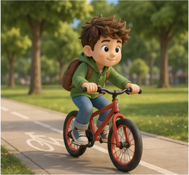 by bike