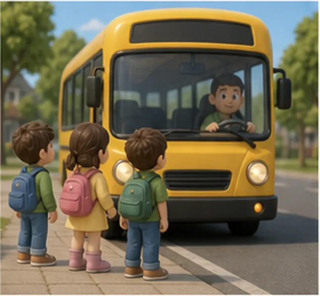 the children take bus number 29