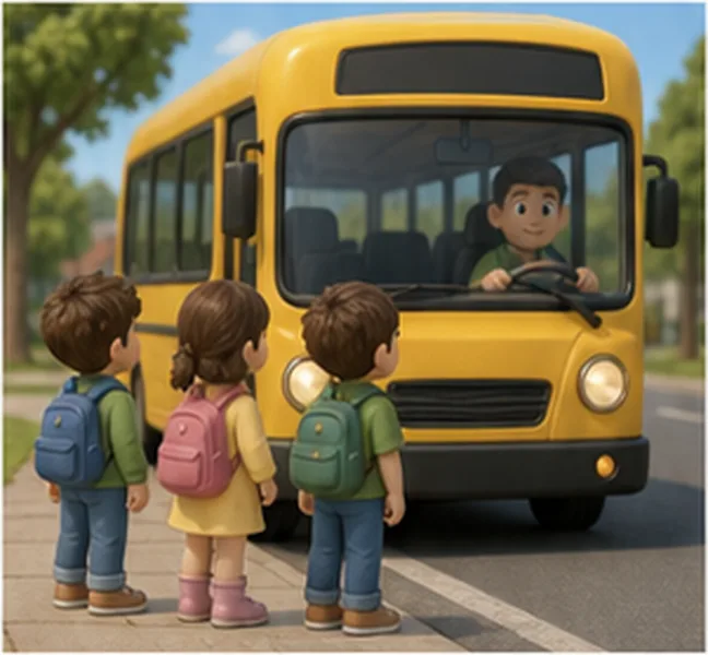 the children take bus number 39