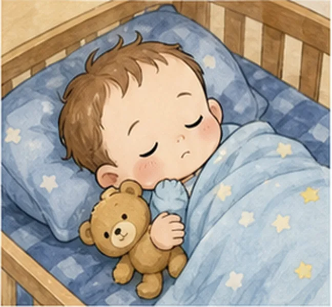 the baby sleeping
