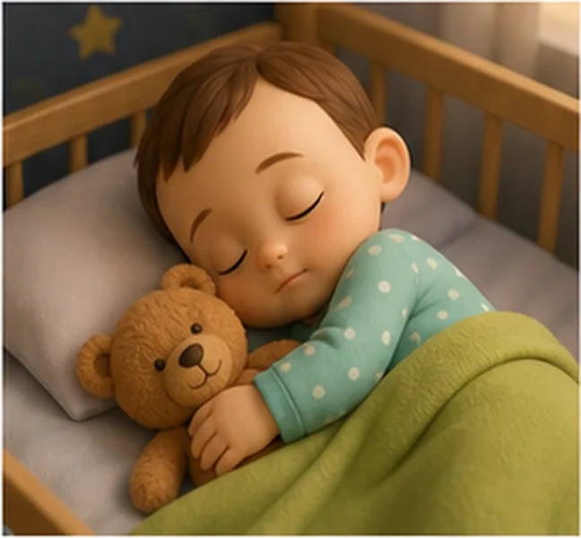 the baby sleeping