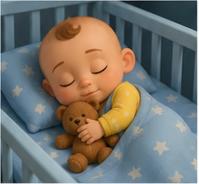 the baby sleeping