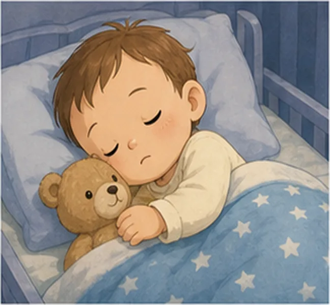 the baby sleeping