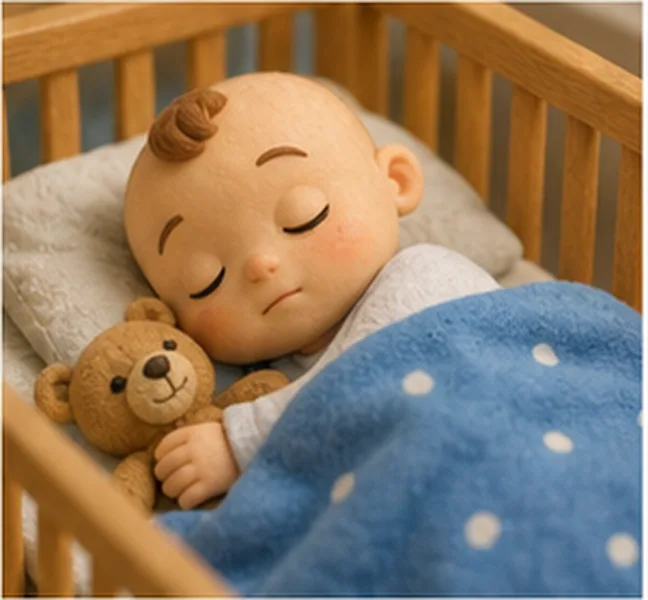 the baby sleeping