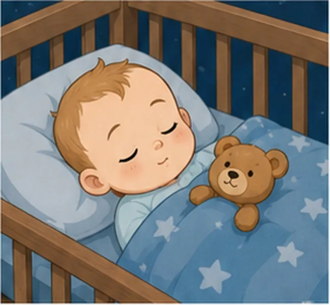 the baby sleeping