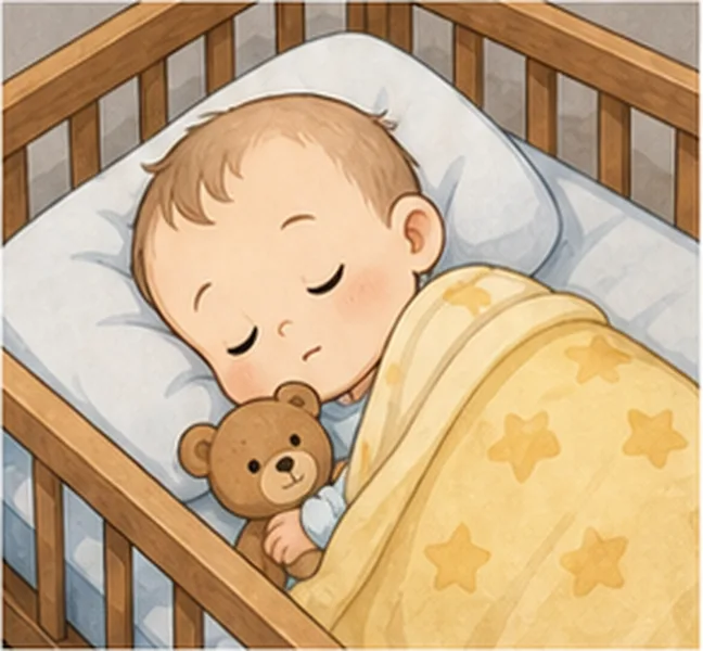 the baby sleeping