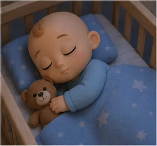 the baby sleeping