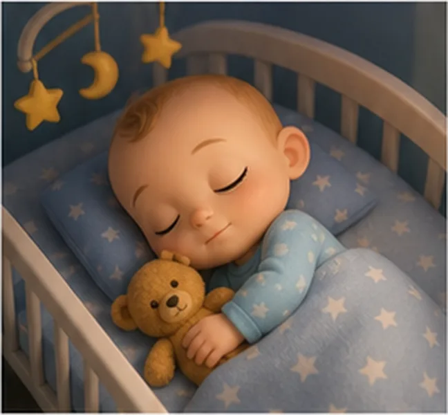 the baby sleeping
