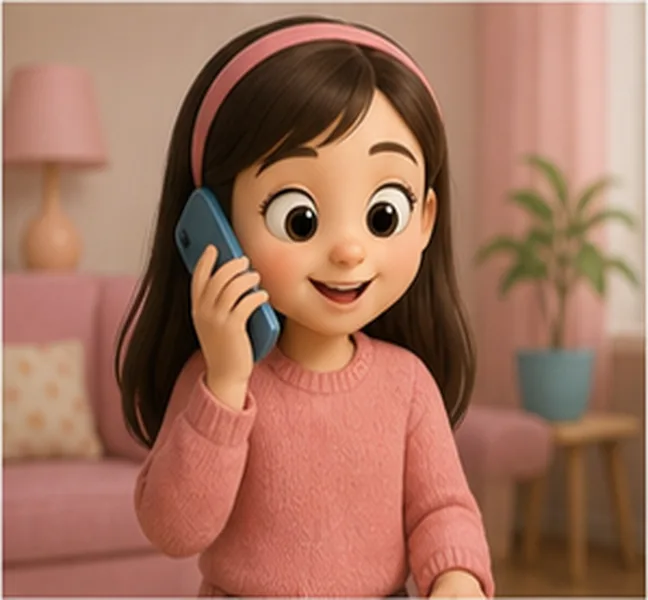 talking on the phone