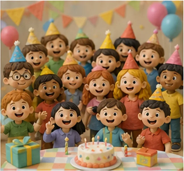 10 children at the party