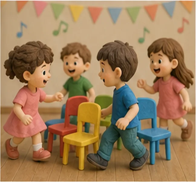 they playing musical chairs